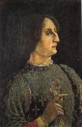 Piero pollaiolo Portrait of Galeazzo Maria Sforza china oil painting reproduction